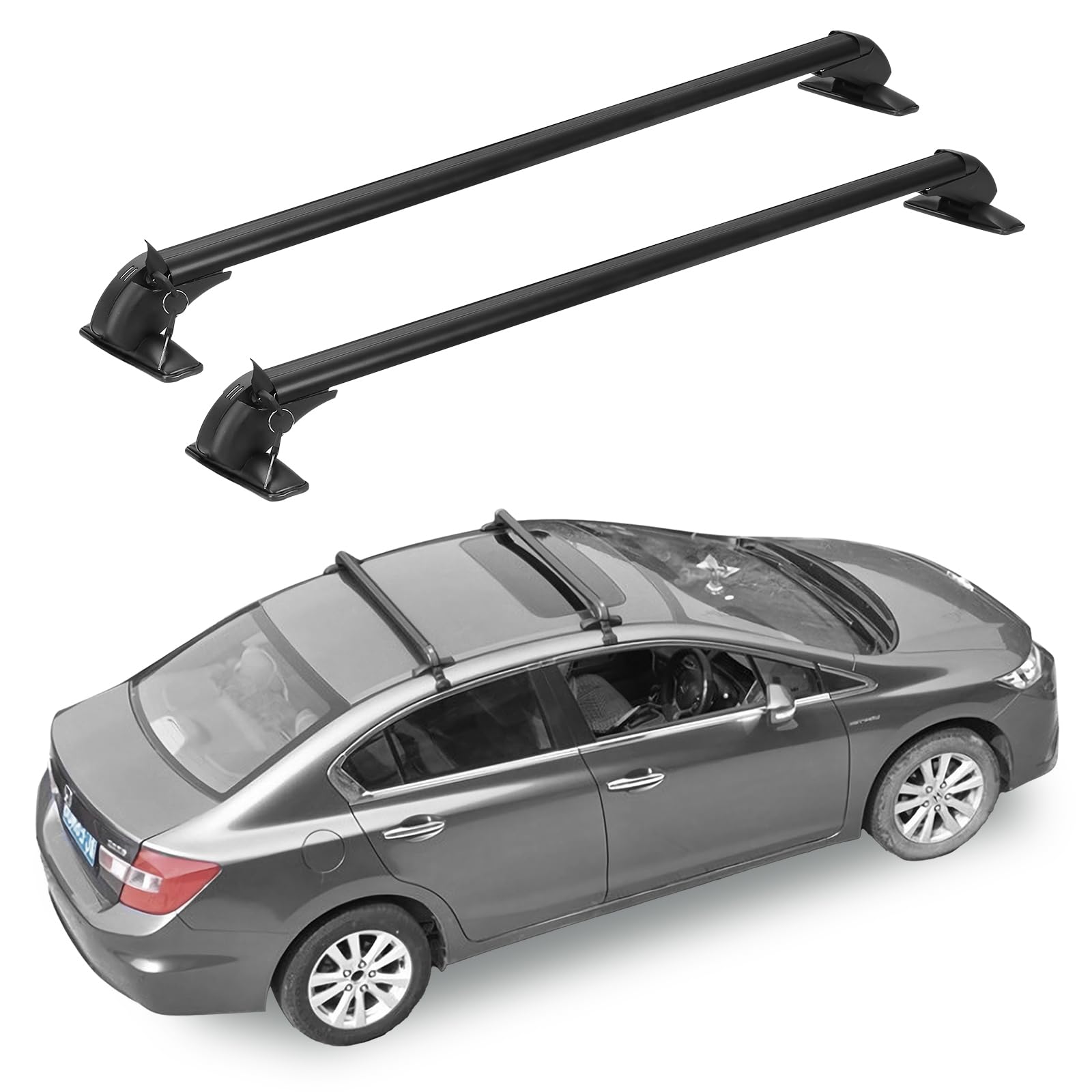 車のパーツ universal Roof rack Set Amazon.com: Universal Roof Rack Cross Bars, Upgraded 42.91